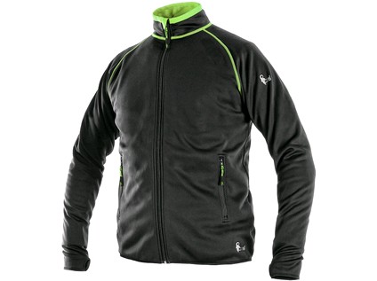 Mikina CXS TORONTO, pánská, černo-zelená, vel. 3XL